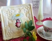 New "Here for You" Love Bug Pot Holder Hot Pad