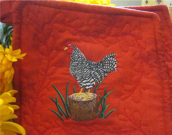 Rooster Pot Holder Hot Pad