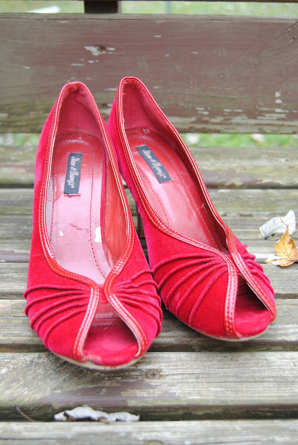candy apple red heels