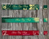 Etsy Shop Banners - Banner and Avatar -  Made to Order