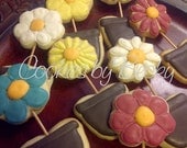 Springtime Mothers day flower Cookies