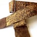 Guitar Strap Garden Vine Print with Suede Leather Ends and Nickel Plated Hardware