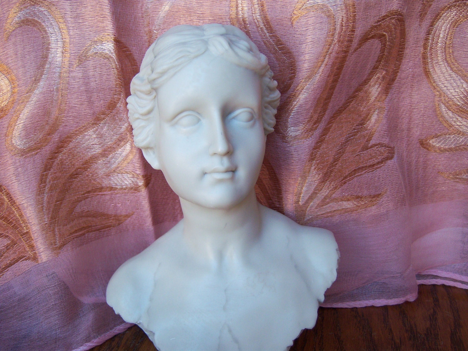 Marble/resin bust of French lady/ Greek lady