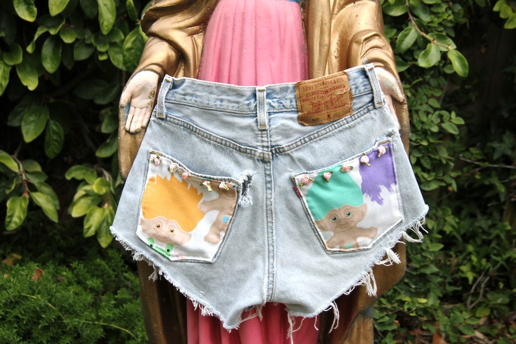 STUPID SALE, troll buddy, high waisted Levis cut offs