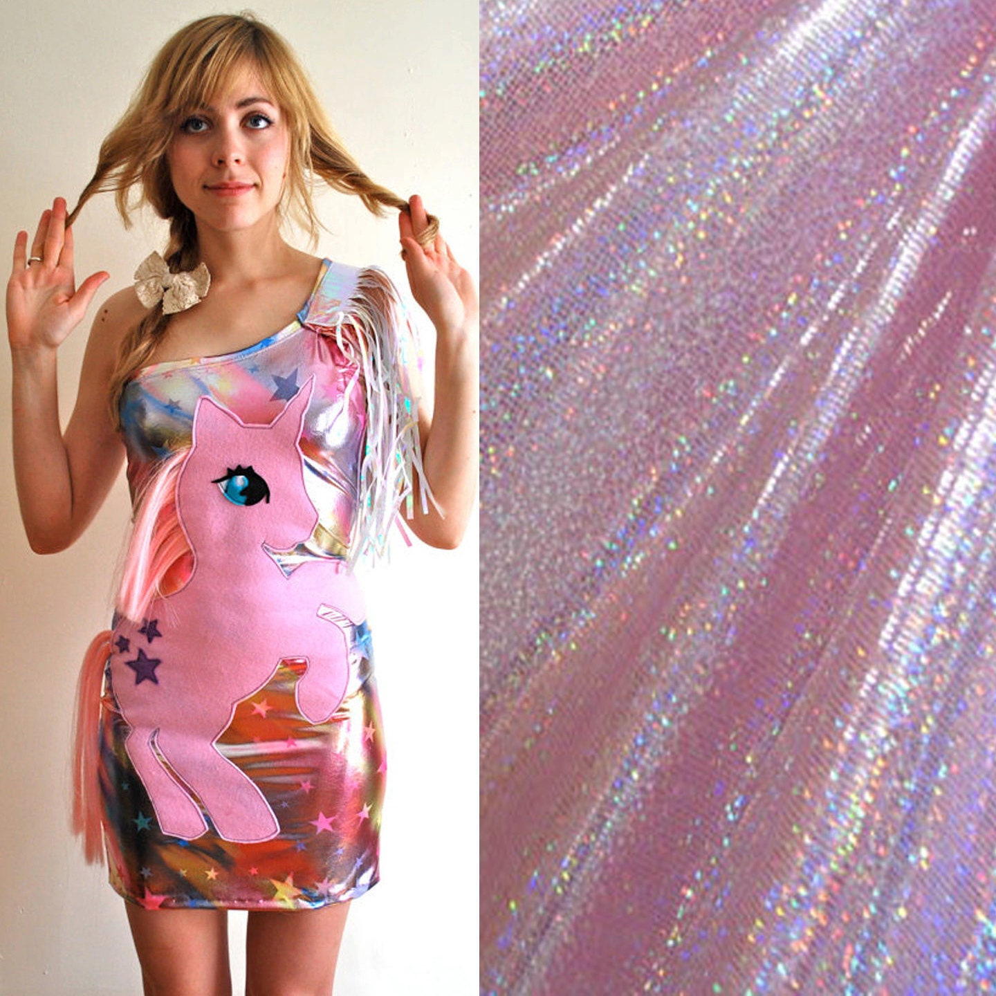 My Little Pony Unicorn women Dress - light pink glitter