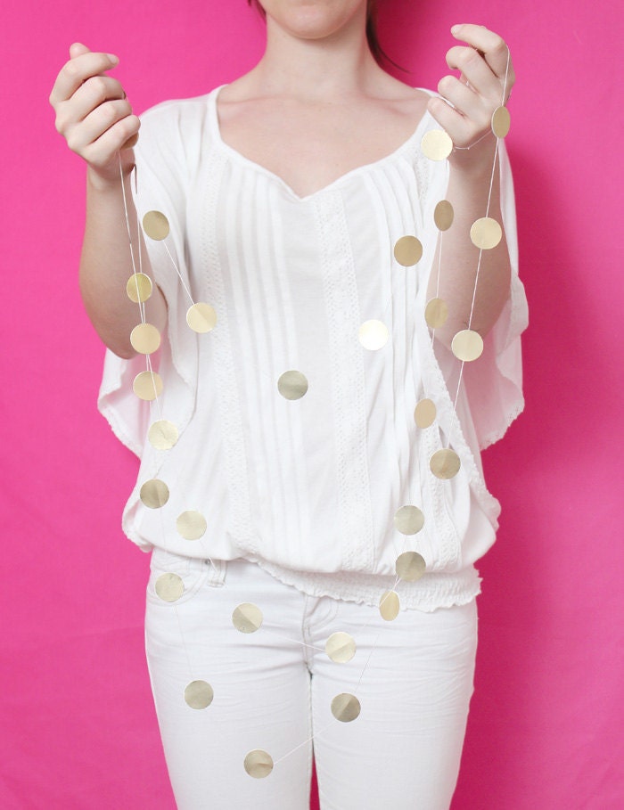 Gold dot garland