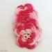 Beautiful pink melange crochet motifs. Set of 6.