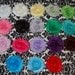 You Pick 12 - Mix and Match- Shabby Frayed Chiffon Flowers for Headbands, Hair Clips, Decorations