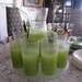 Mid century frosted green lemonade set