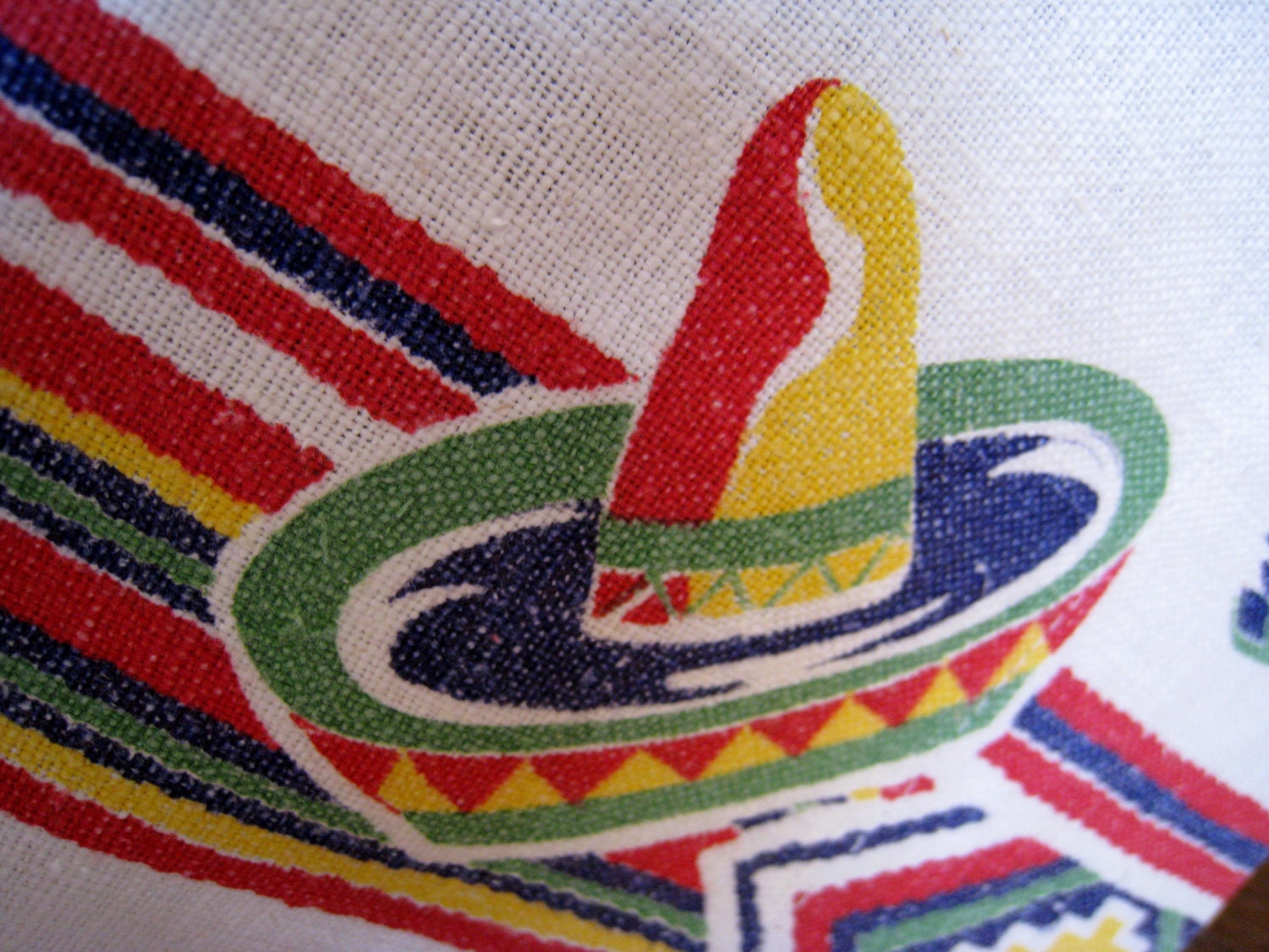 Reserved for Gordian Vintage Mexican tea towels from the 30's or 40's