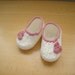 Baby girl, booties,shoes,white crochet baby shoes, 3-6 mounth