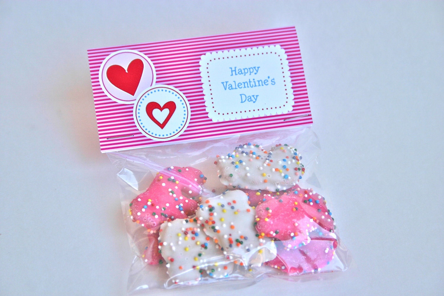 Printable Valentine Folding Favor Tags- Be Mine Collection