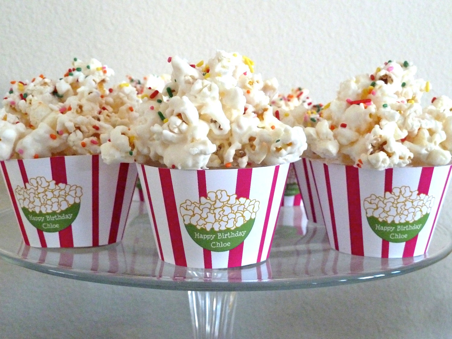 Printable Popcorn Box Style Cupcake Wraps