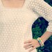 Gold Mini Wooden Spool Cuff Bracelet Ombre Gold Metallic