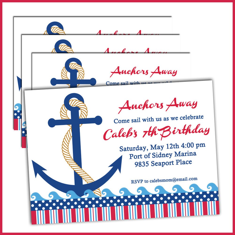 Sailor Party Invitations