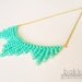 Green Necklace, Beaded Necklace, Green, Everyday Necklace, Romantic Necklace, Feminine Jewelry, Everyday Jewelry, Simple Necklace, Modern