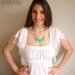 Green Necklace, Beaded Necklace, Green, Everyday Necklace, Romantic Necklace, Feminine Jewelry, Everyday Jewelry, Simple Necklace, Modern
