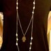 Fresh Water Pearl and Hamsa Long Necklace