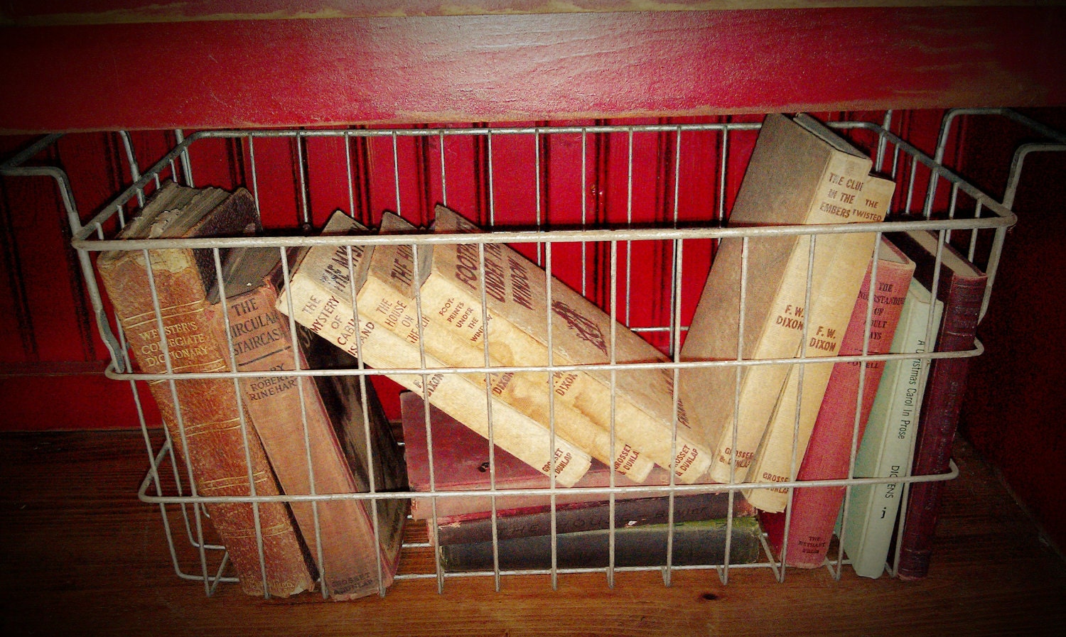 Vintage Wire Basket Locker Basket Galvanized Industrial