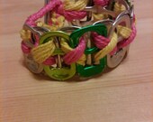 Pull Tab Bracelet-2 Colors and Colored Pull Tabs