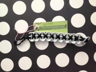 Pull Tab Bracelet-Single Color Criss-Crossed Pattern