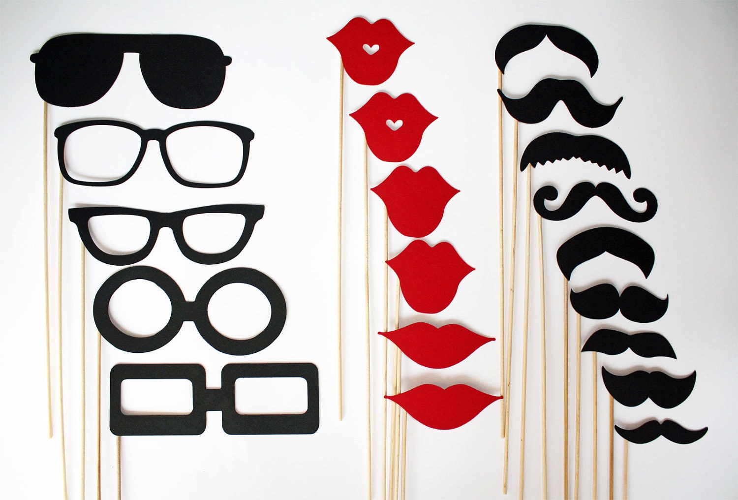 Photo Booth Props - 20 Piece - Party Props