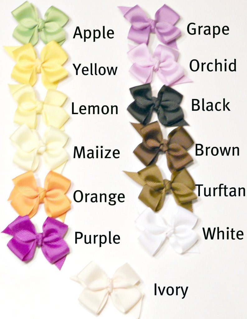 1.00 Hair Bows/ Set of 20 Bows/ Baby Bow/ Toddler Bow/ Wholesale Bows