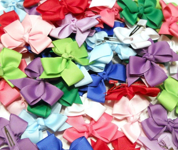 1.00 Hair Bows/ Set of 20 Bows/ Baby Bow/ Toddler Bow/ Wholesale Bows