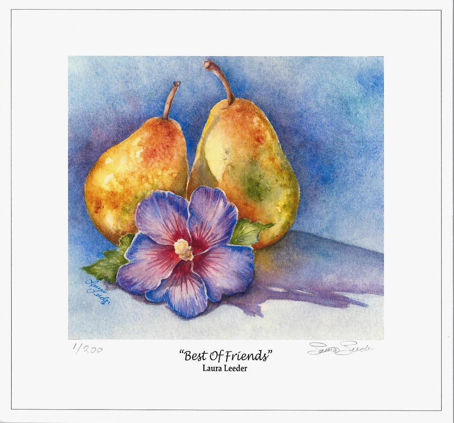 Best of Friends Sm Fine Art Print Size Apx 5x7