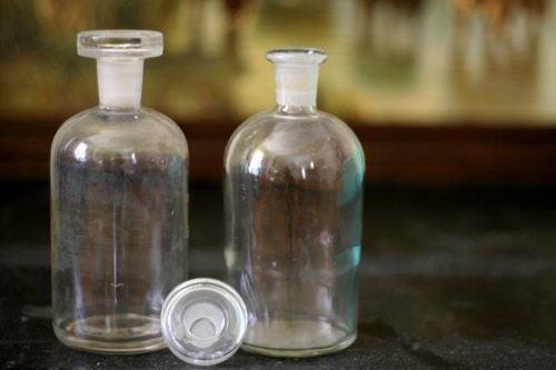 Apothecary Bottles x 2