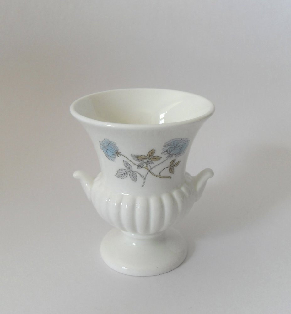 Small Vintage Wedgwood Bone China Ice Rose Vase in by joysofolduk