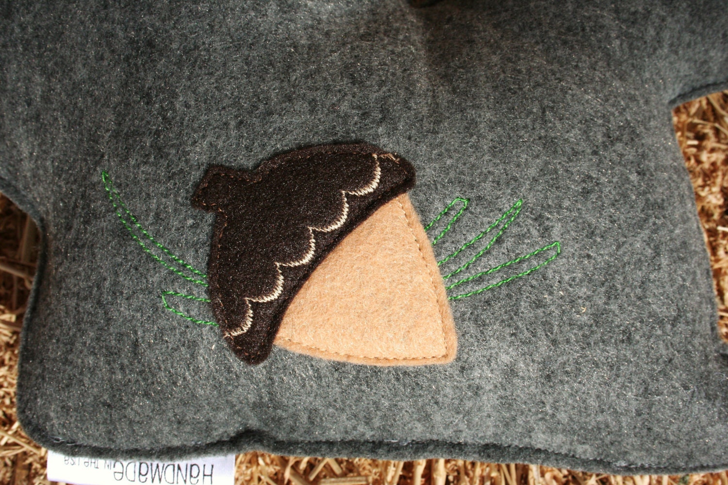 Forest Critters- Grey Squirrel with Acorn- Eco Friendly- Woodland Animal