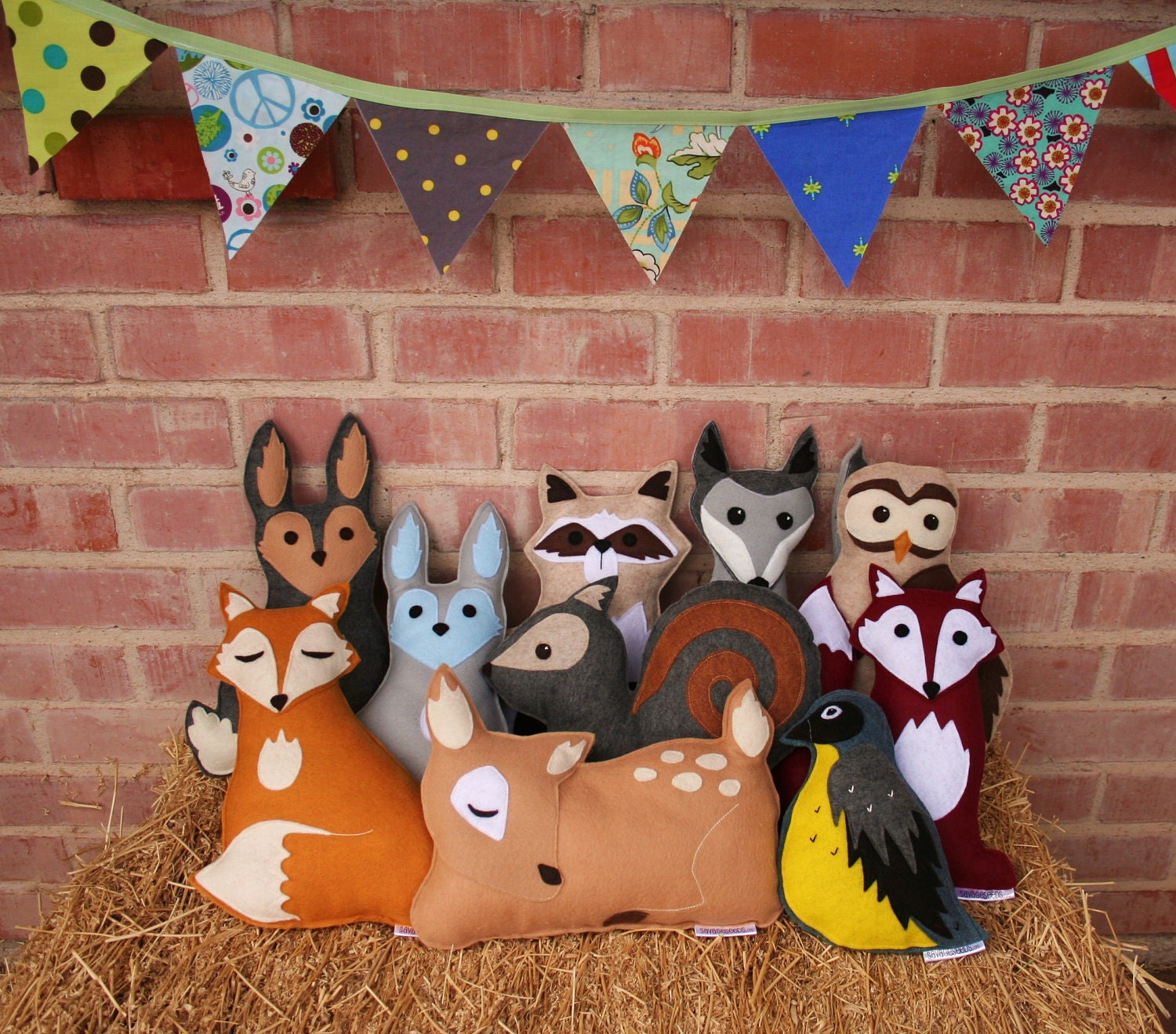 Forest Critters- Sleepy Fox with Pine Cone- Eco Friendly- Woodland Animal