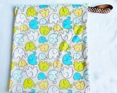Large Zipper Pouch Wet Bag You Choose Print or color