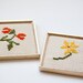 Set of Small Cross Stitch Sampler Flower