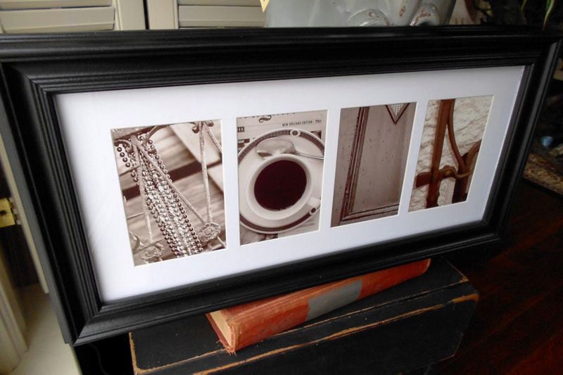 Alphabet Photography Black and White Photos spell out NOLA in New Orleans Photos