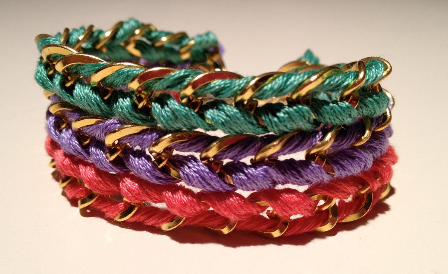 SUMMER SALE - Woven Multi Chain Bracelet