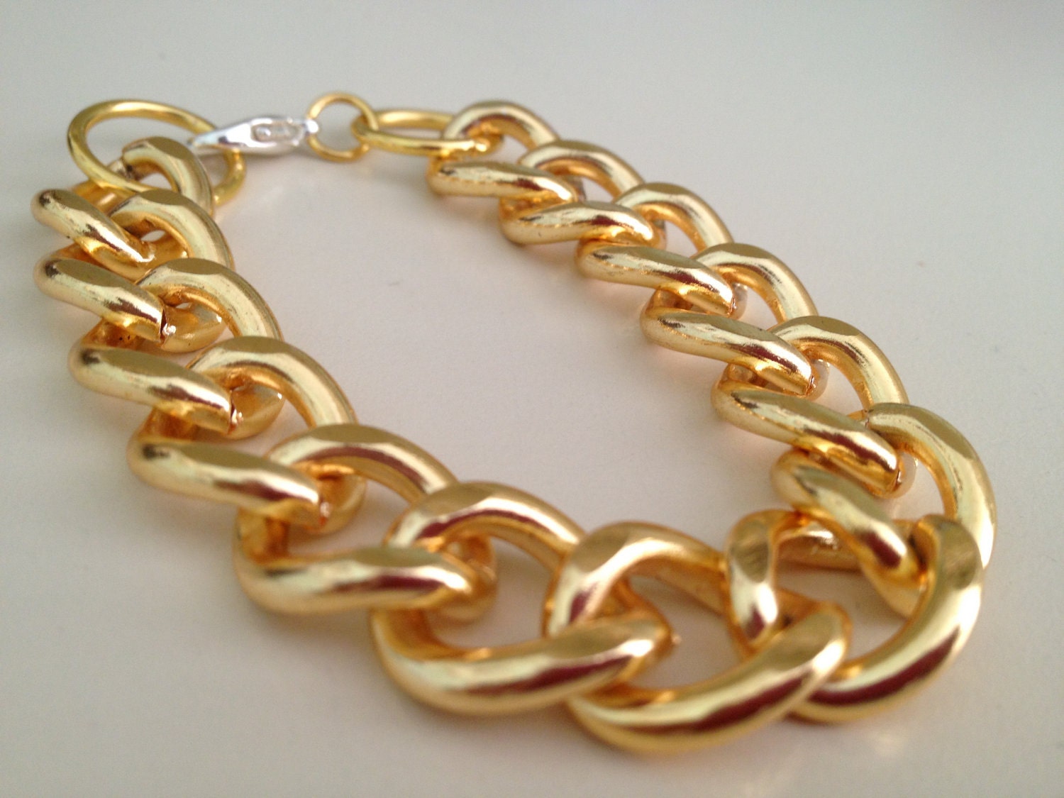 Chunky Gold Chain Link Bracelet
