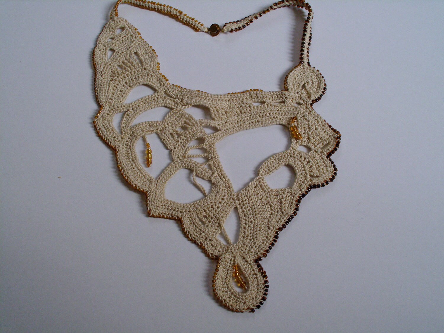 Crocheted necklace-fantasy