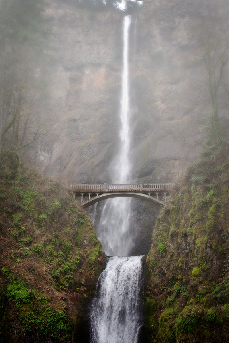 Winter Waterfall, Nature, Waterfall Photograph