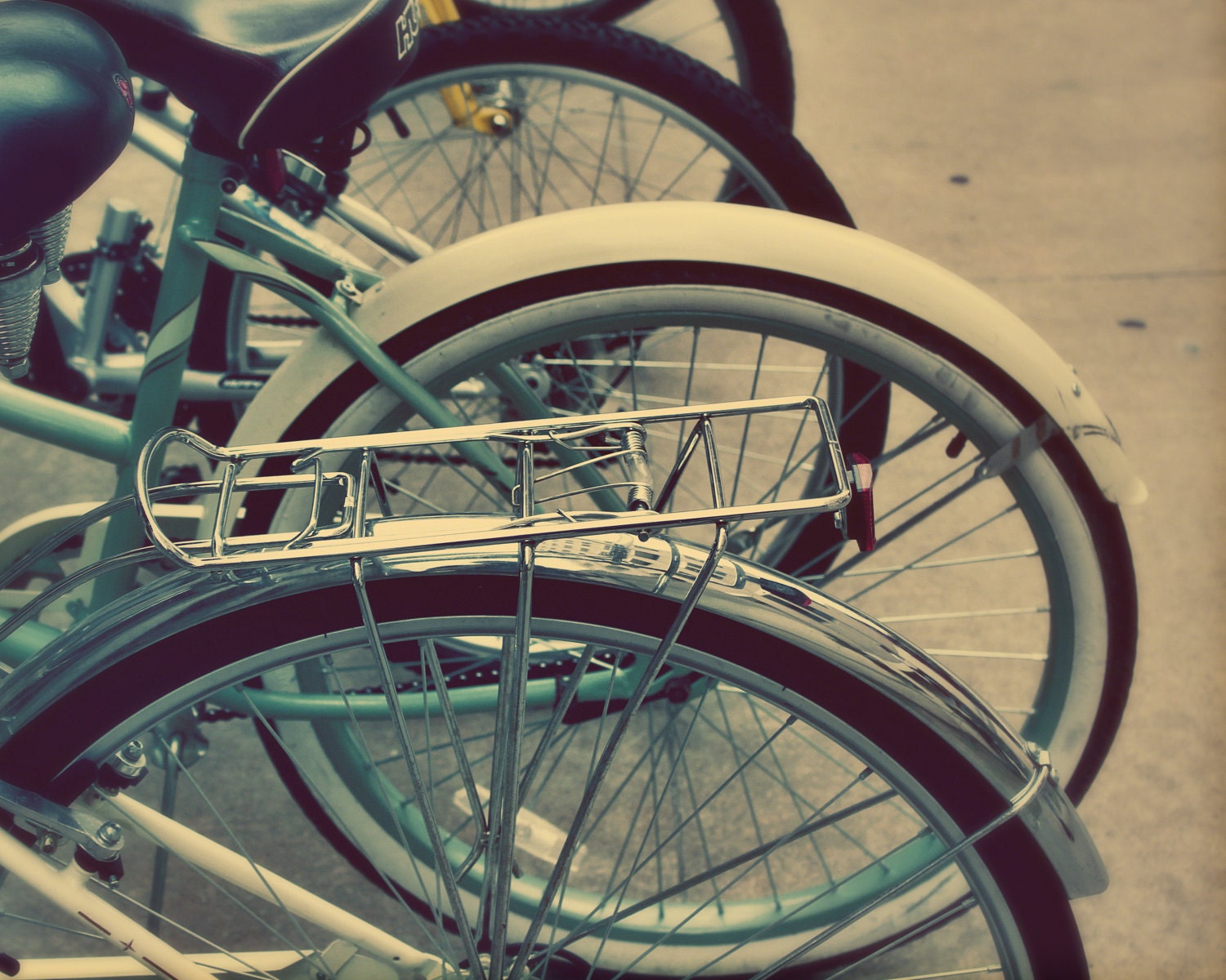 Let's Go For a Ride - 8x10 photograph - fine art print - bicycle art - bike wheels - blue bicycle