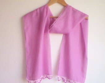 Women accessories, 100% cotton, very soft scarf, lilac scarf, crochet, spring, accessories, women fashion 2013 trend, New Fashion
