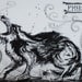 FENRIR Viking Wolf, Watercolour on Canvas.