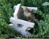 Turtle - Adirondack Chair - The Turtle Took My Chair - Stoneware Miniature Sculpture for Terrarium, fairy Garden, or Dollhouse