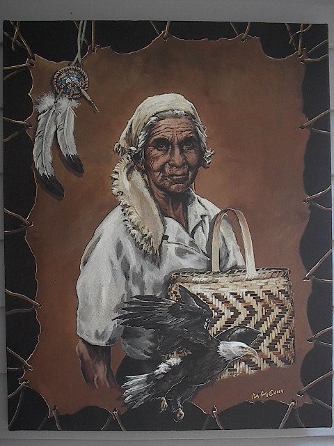 Cherokee Indian  Beloved Woman Maggie Wachacha Snowbird Community Fine Art Lithograph