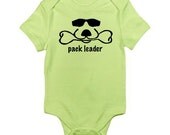 Baby Onesie Pack Leader Bodysuit Creeper Cotton T Shirt Cool Dog Duke Kiwi 18-24M plus Peace Love Dog Sticker