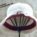 Vintage Inspired Womans Hat, Crochet Cloche, Handmade Sun Hat, Cotton Hat, ooak