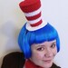 Dr. Seuss Cat in the Hat Top Hat with Matching Bow --- Ready to Ship