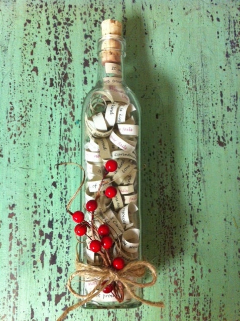 Unique Love Message in a Bottle, Customized Wedding Gift-Corinthians,Vows, First Dance, Wedding Invitation, Couple's Name-ONE OF A KIND