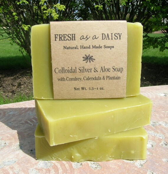 Colloidal Silver & Aloe Natural Handmade by FreshAsaDaisySoaps